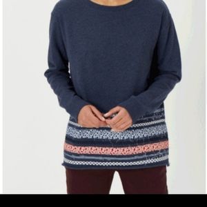 Grey State Indigo Heather sweatshirt Nwt